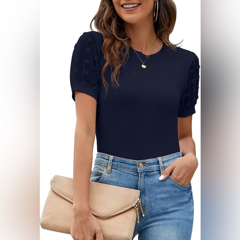 NWT - Blooming Jelly Womens Short Sleeve Blouse Sz XL - Picture 2 of 9